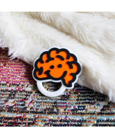 Fat Brain Toys Brain Teether - Orange | Baby Toys & Gifts for Ages 0-2 - Buy Online on GoSupps.com