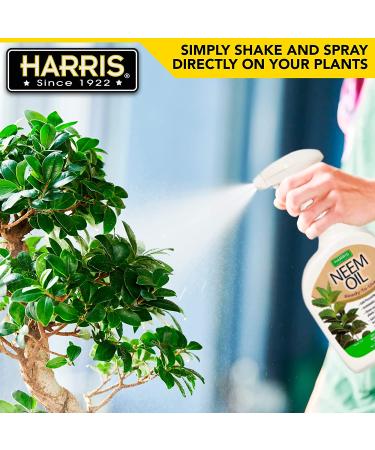Harris Neem Oil Spray for Plants - Cold Pressed 20oz (Ready to Use) - Natural Pest Control Solution - Buy Online on GoSupps.com