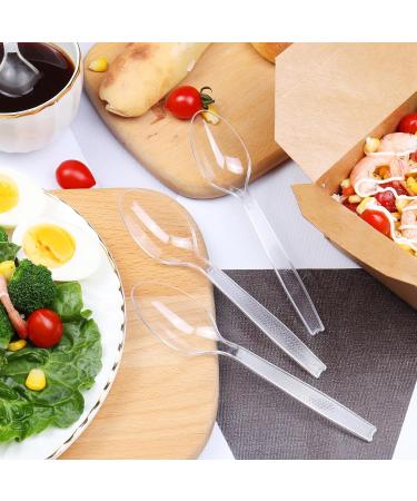 Plastic Spoons Ideal for Party Sturdy and Durable BBQ Picnic Home Office and Restaurant Use 100 Pack  - Buy Online on GoSupps.com