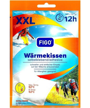FIGO 5 Heat Pads - XXL Extra Large 13x19 cm | 12 Hours of Comfort | Wellness & Massage Relaxation Product - Buy Online on GoSupps.com