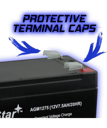 PowerStar 12V 7.5AH Replacement Battery for APC ES500 ES550 LS500 - RBC110 & RBC2 Compatible | Reliable International Shipping - Buy Online on GoSupps.com