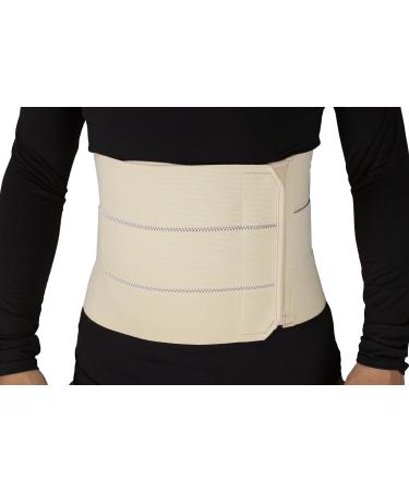 ObboMed  MB-2310NM 3- Panel Elastic Postpartum Girdle/Postoperative Abdominal Binder Belt  Injuries Support  Post Pregnancy  Post-Surgical  Hernia  Belly Wrap Brace Trimming Waist (M:34   39 inches) M: 34   39 Inch