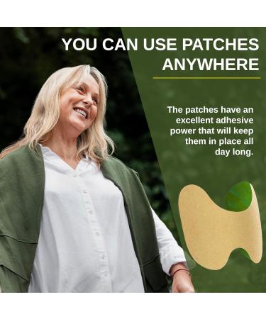 Extra Strength Herbal Heat Patches for Knee Back Neck & Shoulder - Muscle & Joint Pain Relief with Wormwood Extract - Buy Online on GoSupps.com