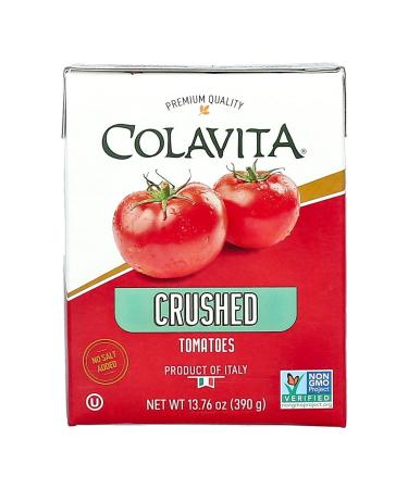 COLAVITA Italian Crushed Tomatoes, Tetra Recart Box, Sustainable Packaging, 13.76 Ounce (Pack of 16)