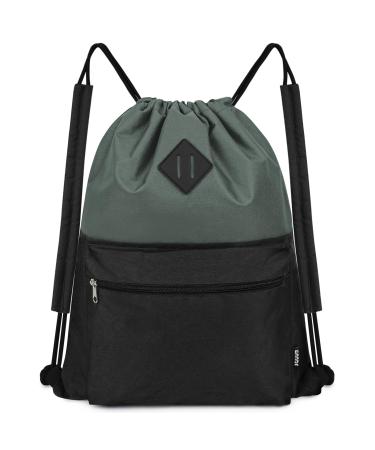 Wall cordstrasse backpack sports gymnastics bag with a wet compartment water-repellent cordstring backpack cinch bag for women and men black with shoulder pads