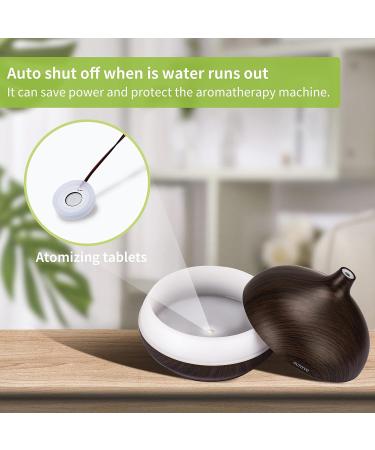 Gutiyyo 600ml Aroma Diffuser | Essential Oil Diffuser with 5x10ml Oils 7-Color LED Humidifier & Auto Shut Off - Buy Online on GoSupps.com