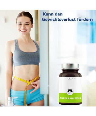 High-Dose Organic Apple Cider Vinegar Capsules - 1000 mg 180 Vegan Capsules | VitaminFuchs - Buy Online on GoSupps.com