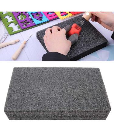 Needle Felting Foam Pad, Natural Wool Needled Felting Mat, Foam Needle Felting Mat Black Large Rectangle Thickened Mat Sewing Wool Tool DIY Hand Craft Work(250 * 150 * 52mm) 250*150*52mm
