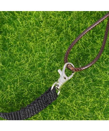 Adjustable Lizard Traction Rope & Leather Wings Leash - 3 Piece Pet Climbing Belt - Cool Black Training Accessory - Buy Online on GoSupps.com