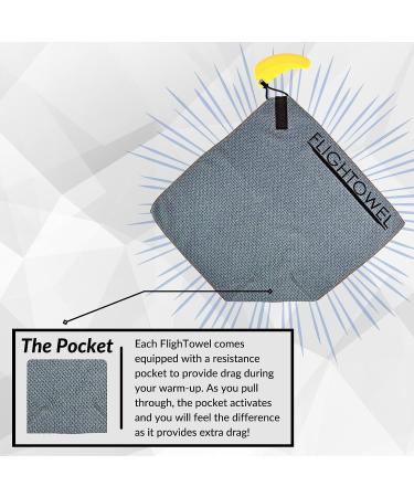 FlighTowel Disc Golf Towel with Real Innova Wraith Disc | Resistance Pocket | Men's Disc Golf Accessories (Colors May Vary) - Buy Online on GoSupps.com