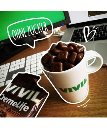 Vivil Creme Life Brasilitos Espresso - 15 Sugar-Free Coffee Cream Bonbons (110g) | Strong Flavor & International Shipping - Buy Online on GoSupps.com
