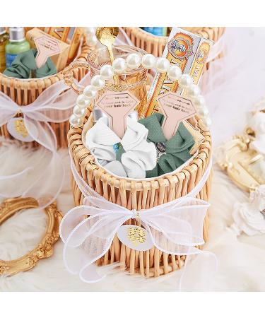 Loanzeg Twill Bridesmaid Scrunchies Set of 12 - Bachelorette Hair Ties for Wedding Party Favors & Gifts - Blue - Buy Online on GoSupps.com