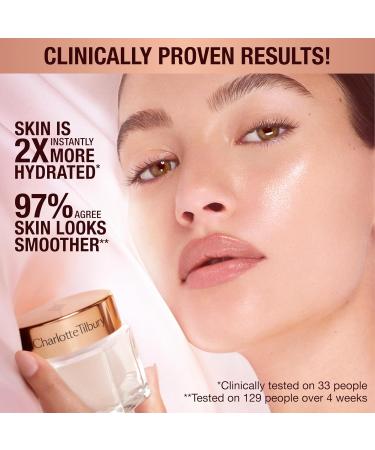 Charlotte Tilbury Magic Cream Face Moisturizer - Firming & Hydrating Face Cream to Create a Smoother-Looking Base for Makeup - Enriched with Vitamins C & E Peptide Complex & Hyaluronic Acid 1.01 Fl Oz (Pack of 1) Original - Buy Online on GoSupps.com
