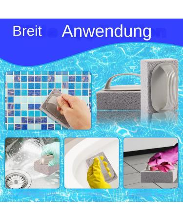 Pool Pumice Stone Pool Pumice Stone for Cleaning Tiles Pool Tiles Pumice Stone Pool Pumice Stone for Toilet Bowl Bathroom Household Kitchen Pool - Buy Online on GoSupps.com