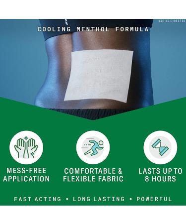 Biofreeze Menthol Pain Relieving Patches (5 Patches) - Up to 8 Hours of Pain Relief for Sore Muscles, Arthritis, Backaches, Sprains, Bruises, Strains, and Joint Pain - Buy Online on GoSupps.com
