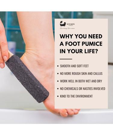 Pumice Foot File Hard Skin Remover - Curved Black Callus Remover for Men and Women - Buy Online on GoSupps.com