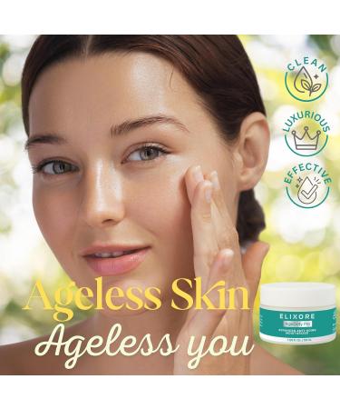 ELIXORE Peptide & Ceramide Face Cream Anti-Aging Moisturizer for Women with Niacinamide & Squalane Reduces Fine Lines, Boosts Radiance & Deeply Hydrates Non-Greasy & Vegan (50ml) - Buy Online on GoSupps.com