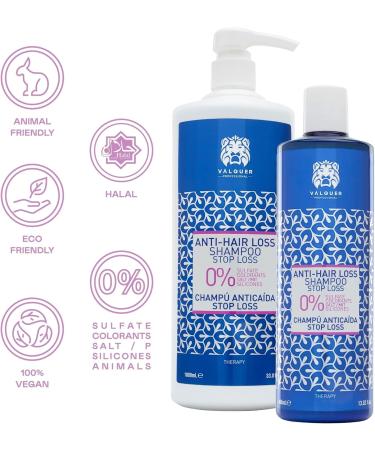 Valquer Laboratorios Valquer Profesional Antihair loss shampoo + shock hair loss and molecular Reduce hair loss Antihair loss Sulfatefree Stops hair loss 2 units - Buy Online on GoSupps.com