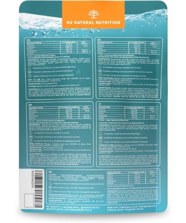  lectrolyte sans sucre 45 jours d' hydratation. Boisson 5 lectrolytes chloride potassium sodium calcium magn sium. Bio en rgetique sportif. N2 Natural Nutrition - Buy Online on GoSupps.com