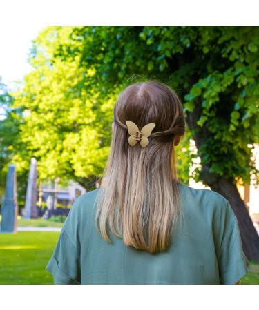 Old Compluser Butterfly Hair Clips - 6 Slip-Resistant Matte Claw Clips for Women & Girls (4 Big + 2 Small) Perfect for Thick Hair - Buy Online on GoSupps.com