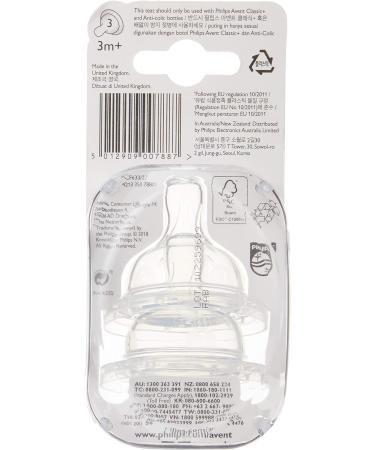 Avent Anti-Colic Silicone Teat | Medium Flow Nipple for 3+ Babies - Buy Online on GoSupps.com
