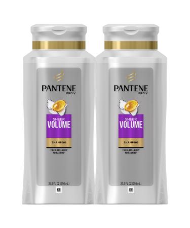 Pantene Shampoo Pro-V Sheer Volume for Fine Hair 25.4 fl oz Twin Pack