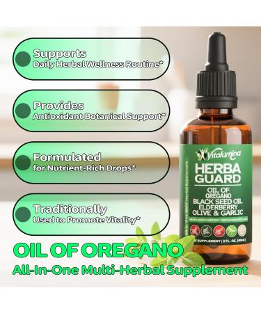 Organic Oregano Oil Drops Alcohol-Free Liquid Herbal Supplement with Vitamin D3 K2 Zinc & Herbal Blend Plant-Based Immune & Antioxidant Support Vegan Non-GMO 2 fl oz - Buy Online on GoSupps.com