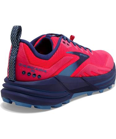 Brooks Cascadia 16 Women's Trail Running Shoe Pink/Flambe/Cobalt 8.5 - Buy Online on GoSupps.com