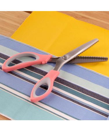 JubileeYarn Professional Grade Pinking Shears - 9.5 Serrated Stainless Steel - Pink & Grey - 1 Pair 1 Pair 9.5 Pink & Grey - Buy Online on GoSupps.com