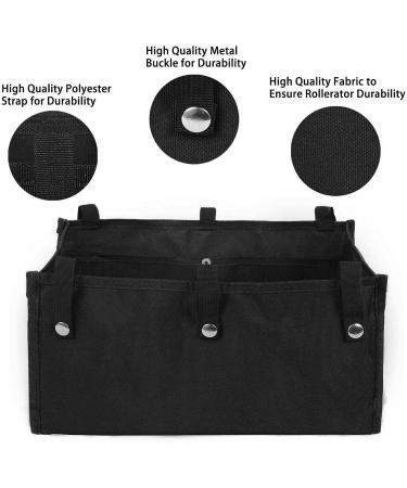 Walker Bag Storage Black Large Size Folding Medical Tote Organizer Seat Rollator Bag for Compact Wheel Rollator Wheelchair Walker Accessories Littryee - Buy Online on GoSupps.com