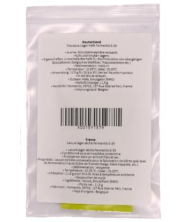 Buy Fermentis Beer Yeast US-05 W 34/70 S-33 S-23 - Top & Bottom Fermenting Yeast for Brewing - Buy Online on GoSupps.com