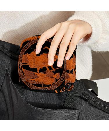 Greek Mythological Action Painting | Apollo & Artemis Storage Pouch for Women Teen Girls - Menstrual Cup Holder - Buy Online on GoSupps.com