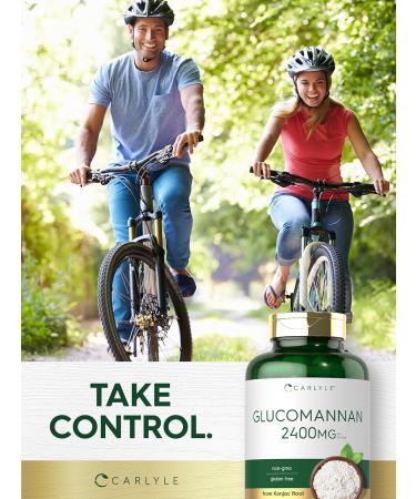 Glucomannan Capsules 200 Count | Soluble Fiber Pills | Non-GMO Gluten Free Supplement by Carlyle - Buy Online on GoSupps.com