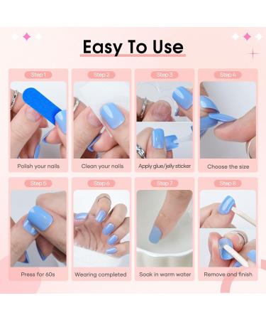 240 Pcs Press On Nails Short Acrylic Nail Tips with Glue | Classic Solid & French Designs | Salon Quality Artificial Nails - TZ10-16 - Buy Online on GoSupps.com