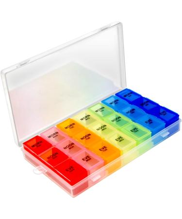Weekly 3 Compartment Pill Organizer | CoCo Island Medicine & Vitamin Storage - International Shipping - Buy Online on GoSupps.com