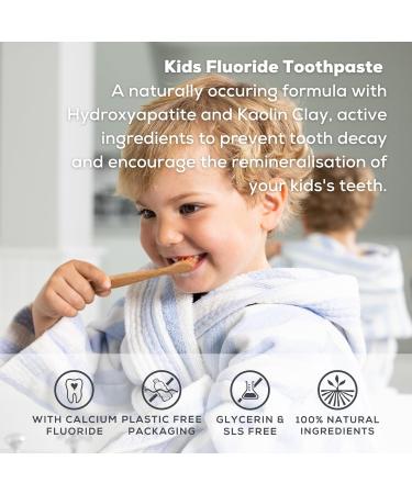 Georganics Kids Fluoride Toothpaste with Hydroxyapatite Natural Non-Foaming Strawberry Toothpaste Fight Cavities Remineralizing Vegan & Cruelty-Free  - Buy Online on GoSupps.com