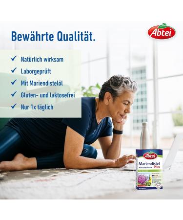 Buy Abtei Milk Thistle Plus with Artichoke - Supports Liver Health & Fat Digestion - 90 Capsules - International Shipping Available - Buy Online on GoSupps.com