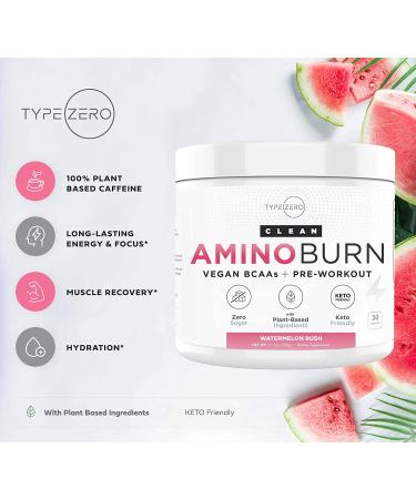 AminoBurn - Vegan Amino Acids Energy Pre Workout Drink for Women/Men (Watermelon) Sugar-Free Energy Drink Powder & Amino Acids Supplement - Natural Preworkout Energy and Fat Burner Weight Loss Drink Watermelon Rush 30 Servâ¦ - Buy Online on GoSupps.com