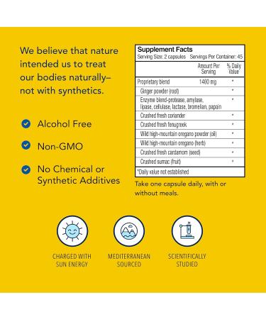 NORTH AMERICAN HERB & SPICE Gastronex - 90 Capsules - Ginger & Wild Spice Concentrate - Supports Healthy Digestive Response - Non-GMO - 45 Servings - Buy Online on GoSupps.com