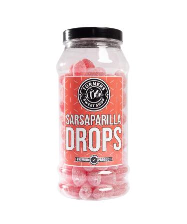 Sarsaparilla Drops - 630g by Turners Sweet Shop Traditional Retro Gift Jar Classic Original Pick & Mix Sweets Quality Confectionary Fantastic Gifts for Him Her or Them
