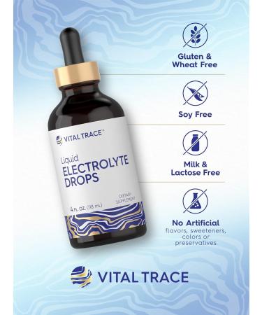 Carlyle Electrolyte Drops 4 fl oz | Hydration Liquid Supplement for Drinks | Vegan Formula | Keto-Friendly Non-GMO Gluten Free - Buy Online on GoSupps.com