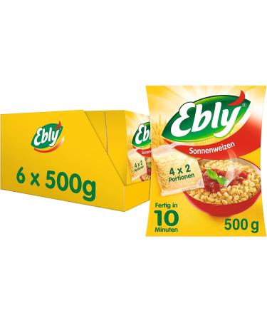 Ebly Sun Wheat 10 minute cooking bag 6 packs (6 x 500g)
