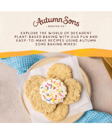 Autumn Sons Baking Co. Gluten Free Sugar Cookie Mix. Vegan Plant Based Baking Mix. Free From 11 Common Allergens. Dairy Free Nut Free Soy Free Non GMO 265g (Pack of 3) - Buy Online on GoSupps.com
