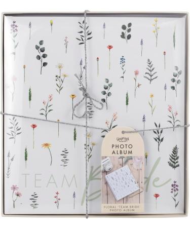 Shop Ginger Ray Floral Team Bride Photo Album - 16 Photo Pages & Guest Book for Hen Parties | International Shipping - Buy Online on GoSupps.com