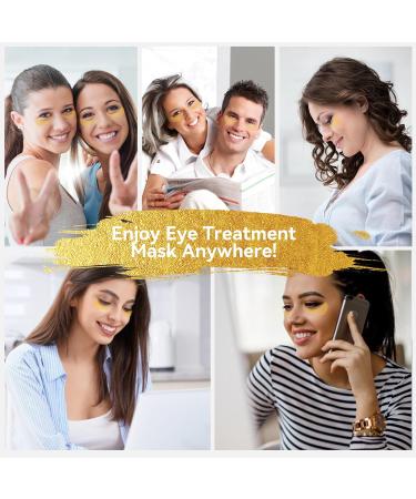 BREYLEE 24K Gold Under Eye Patches - 60 Pcs for Wrinkles Dark Circles & Puffy Eyes | Natural Extract Eye Masks - Buy Online on GoSupps.com