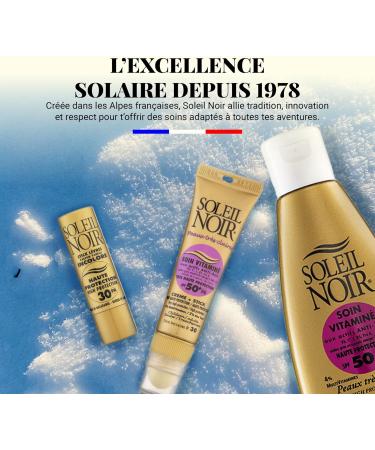 Soleil Noir - Stick L vres Blanc Go t Vanille - SPF 30 Haute Protection Solaire - Nourrit Hydrate Prot ge - Huile de Macadamia Beurre de Karit - Fabrication Fran aise - 4g - Buy Online on GoSupps.com