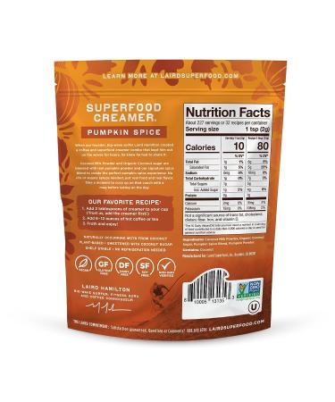 Laird Superfood Non-Dairy Pumpkin Spice Coconut Powder Coffee Creamer - 16 oz Bag - Gluten Free  Non-GMO  Vegan - Buy Online on GoSupps.com