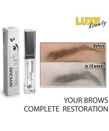 Luxe Beauty Brows Eyebrow Growth Serum for Men and Women - Peptide Complex 0.23 Oz/ 7 Ml - Buy Online on GoSupps.com