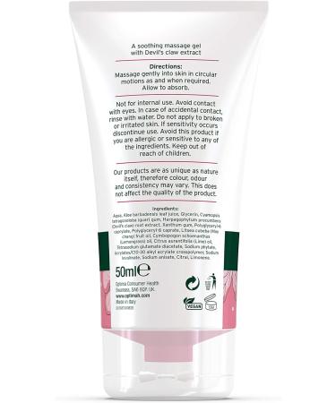 Devil's Claw Gel with Organic Aloe Vera | Natural Vegan Cruelty-Free Soothing Relief | 50ml Aloe Pura - Paraben & SLS Free - Buy Online on GoSupps.com