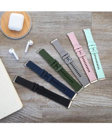 3-Pack Sport Bands Compatible with Fitbit Sense/Sense 2/Versa 3/Versa 4  Classic Soft Silicone Replacement Wristband Strap Accessories for Women Men(Black/Midnight Blue/Gray) - Buy Online on GoSupps.com